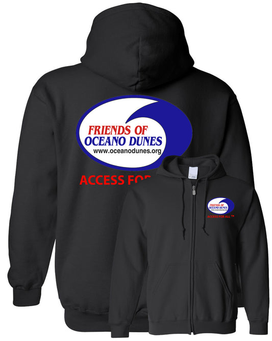 Friends of Oceano Dunes Zipper Hoodie